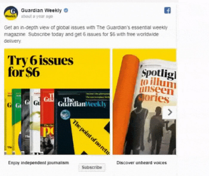 Top 5 Creative Facebook Carousel Ad Examples 5 Top 5 Creative Facebook Carousel Ad Examples 5
