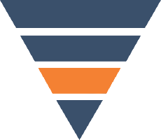 a cloud with an orange and blue arrow pointing to it